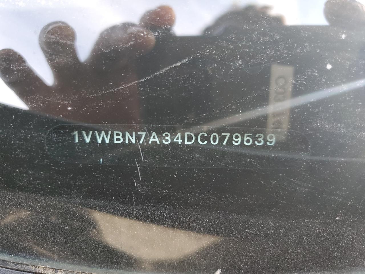 2013 Volkswagen Passat Se VIN: 1VWBN7A34DC079539 Lot: 60374604