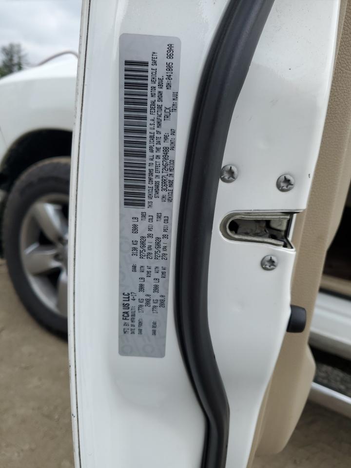 2017 Ram 1500 Slt VIN: 3C6RR7LT2HG709488 Lot: 57729494