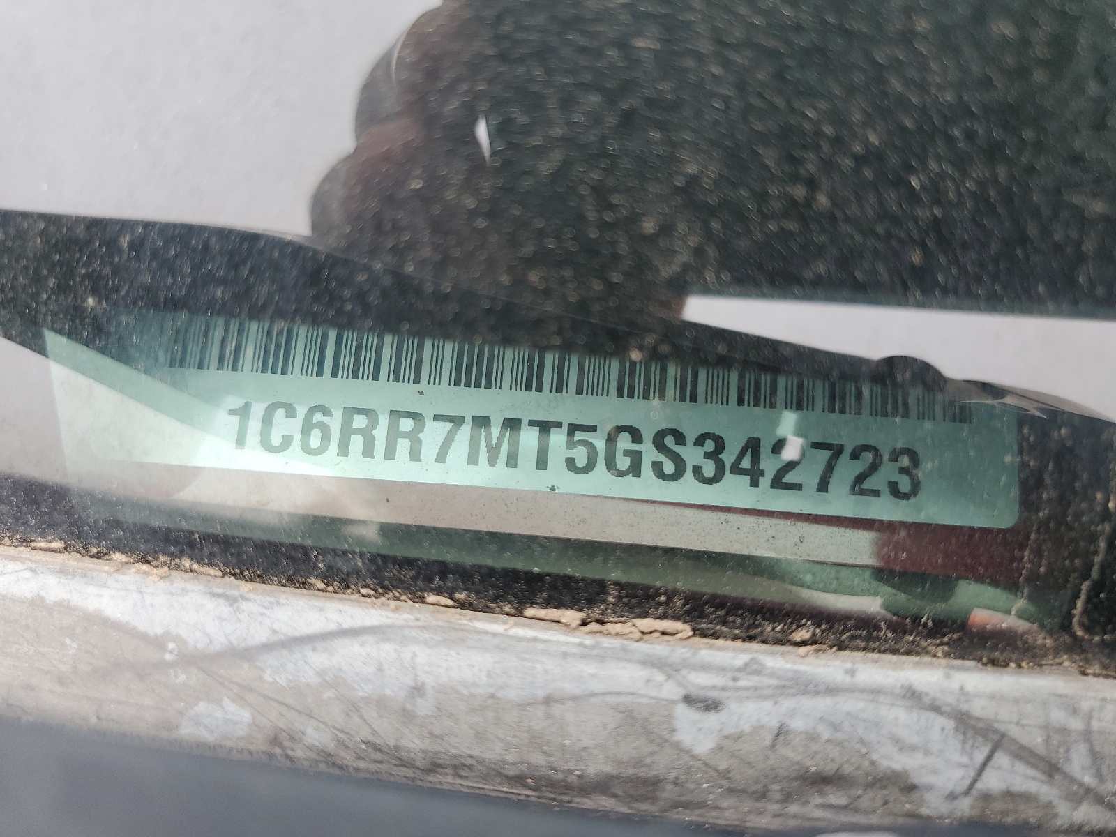 1C6RR7MT5GS342723 2016 Ram 1500 Sport