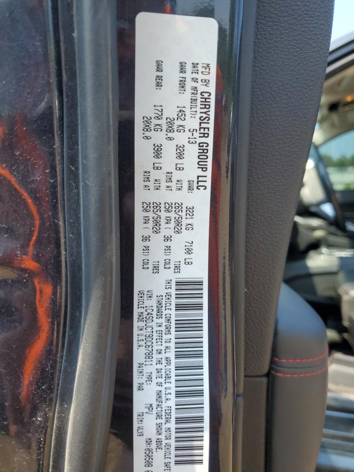 2013 Dodge Durango R/T VIN: 1C4SDJCT9DC678811 Lot: 59217054