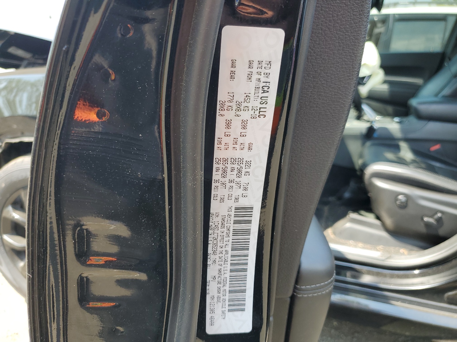 1C4SDJCT2KC652340 2019 Dodge Durango R/T