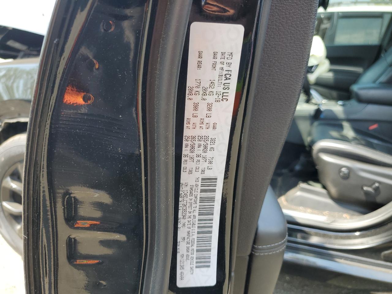 2019 Dodge Durango R/T VIN: 1C4SDJCT2KC652340 Lot: 59030024