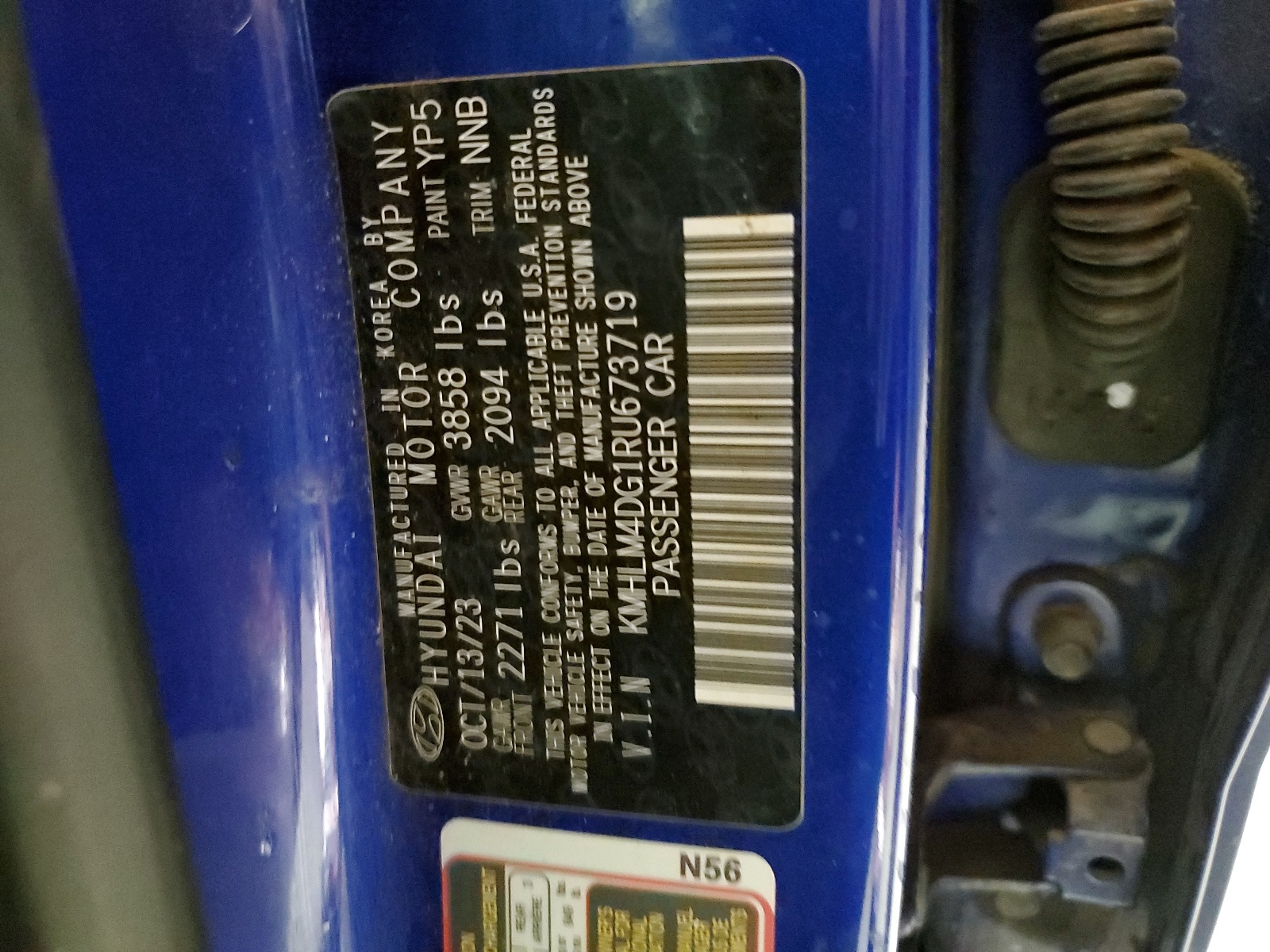 KMHLM4DG1RU673719 2024 Hyundai Elantra Sel