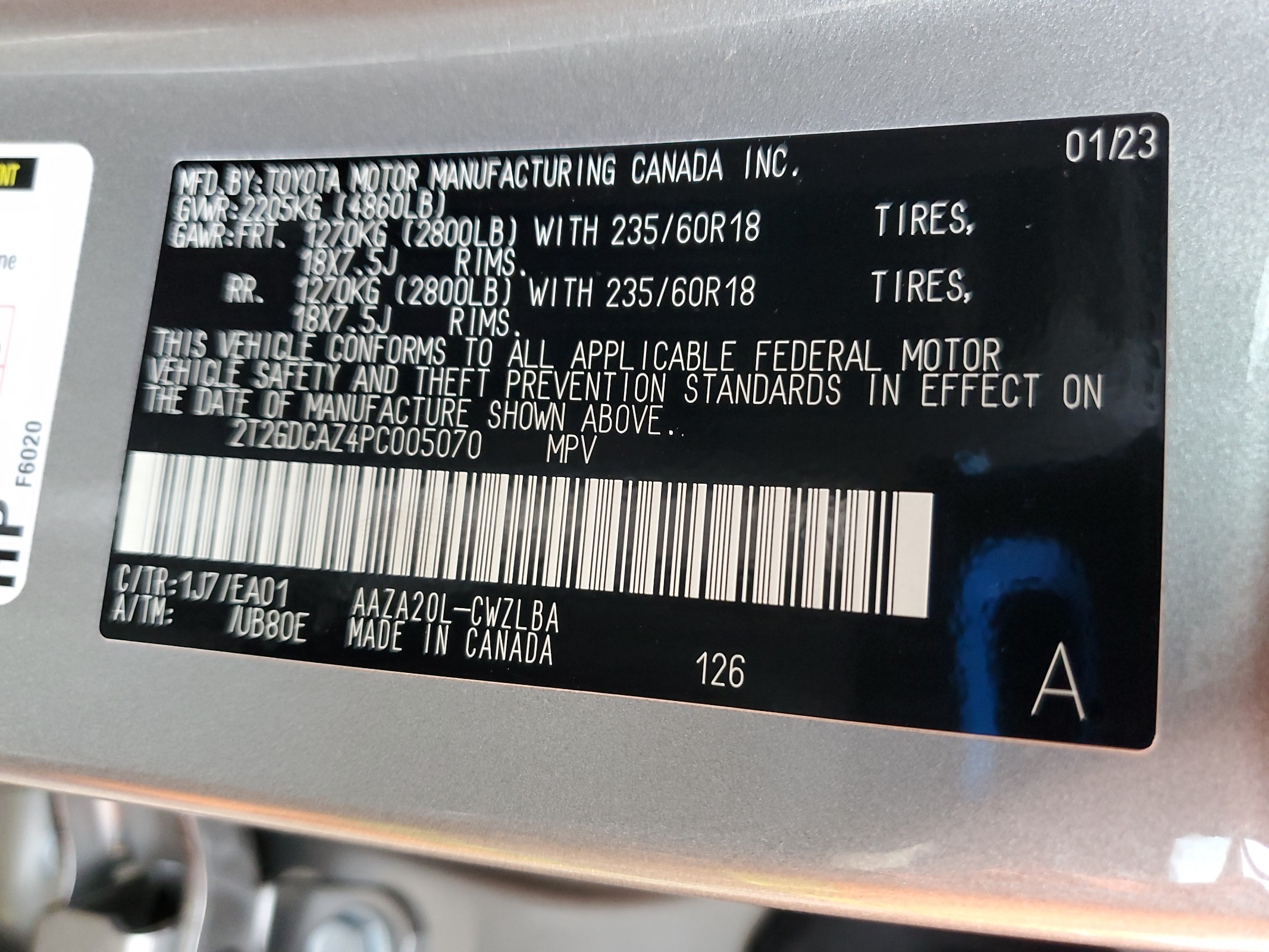 2T2GDCAZ4PC005070 2023 Lexus Nx 250