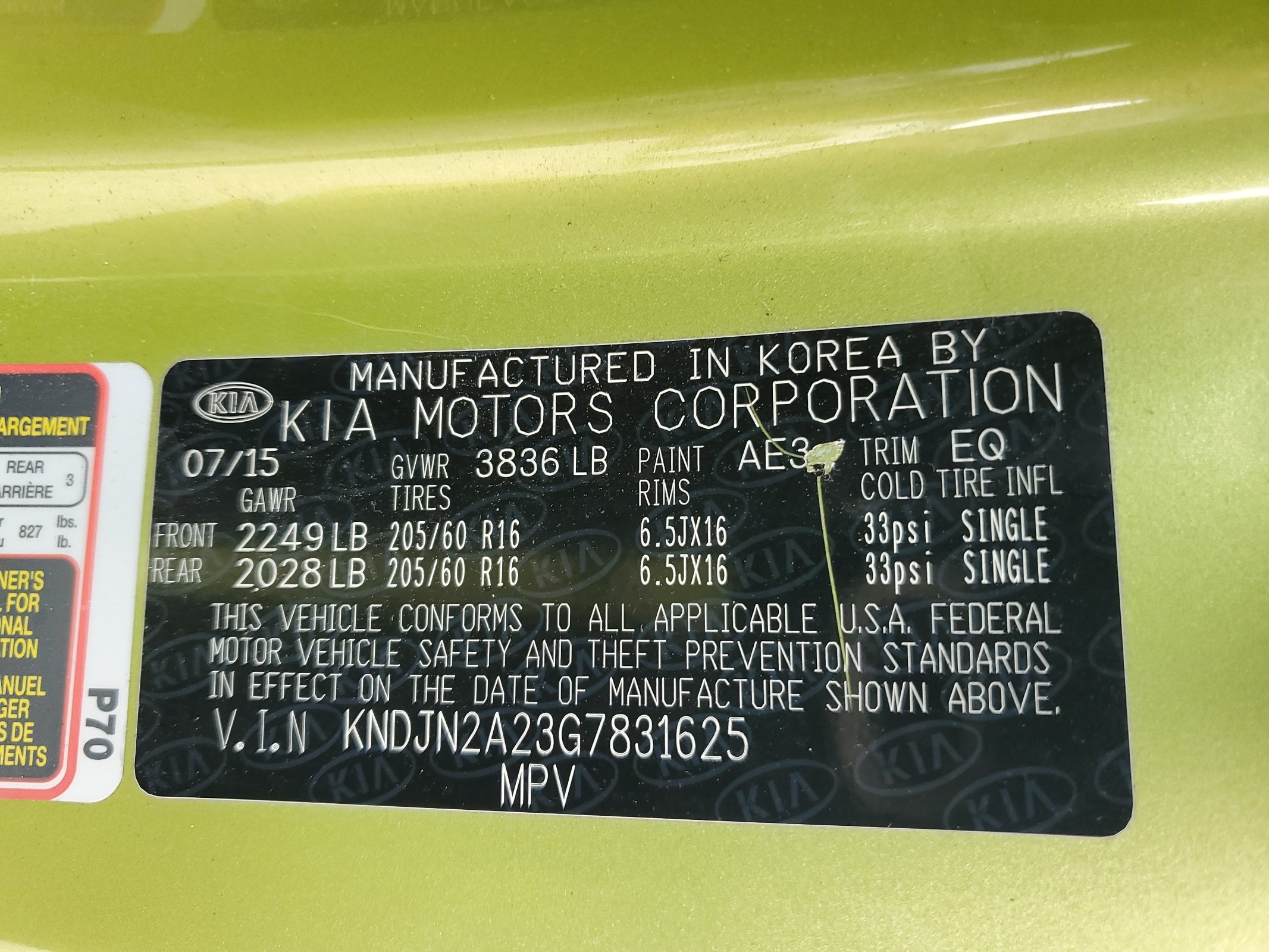 KNDJN2A23G7831625 2016 Kia Soul