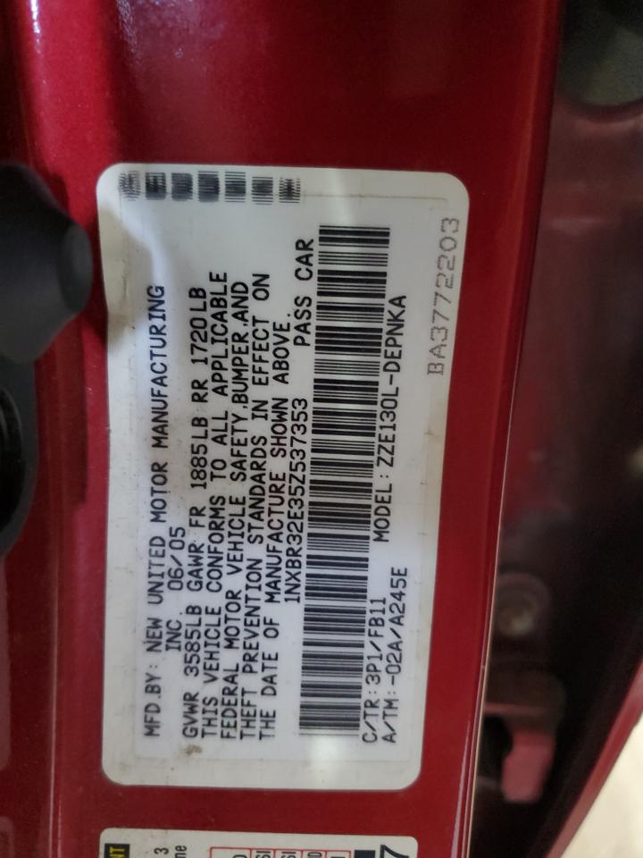 2005 Toyota Corolla Ce VIN: 1NXBR32E35Z537353 Lot: 58466744