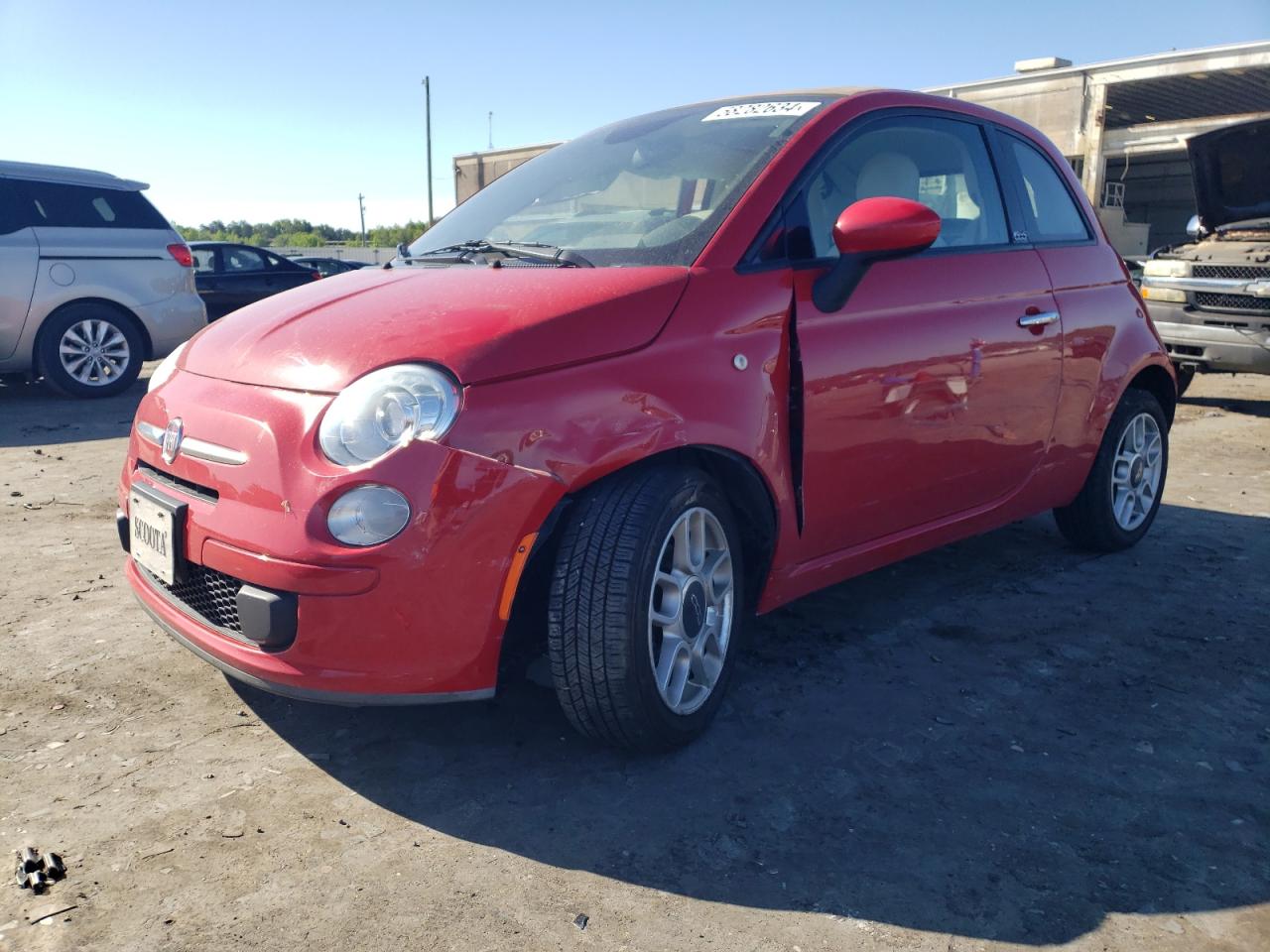 2014 Fiat 500 Pop VIN: 3C3CFFDR2ET275701 Lot: 58282634
