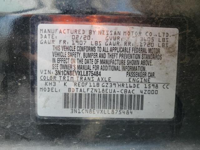 3N1CN8EVXLL875484 Nissan Versa SV 13