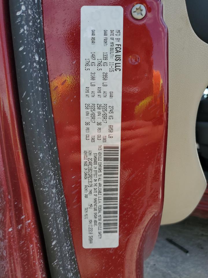 2016 Chrysler Town & Country Touring VIN: 2C4RC1BG1GR213179 Lot: 57223874