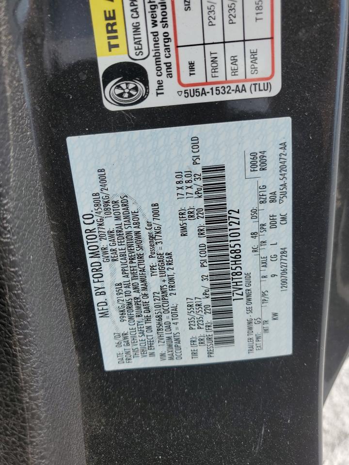 2008 Ford Mustang Gt VIN: 1ZVHT85H685101272 Lot: 60713794