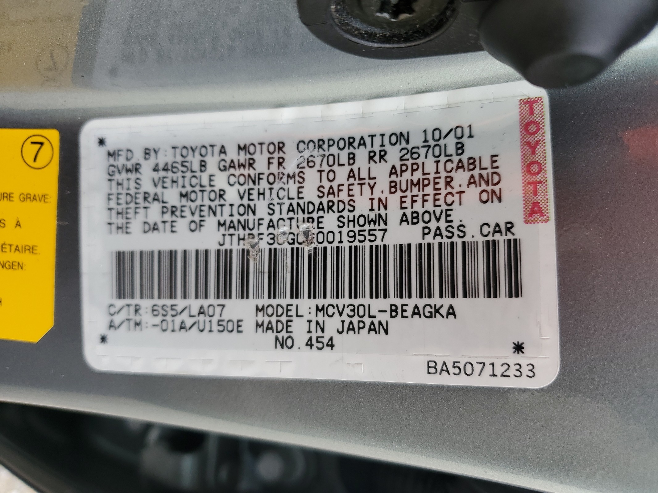 JTHBF30G020019557 2002 Lexus Es 300