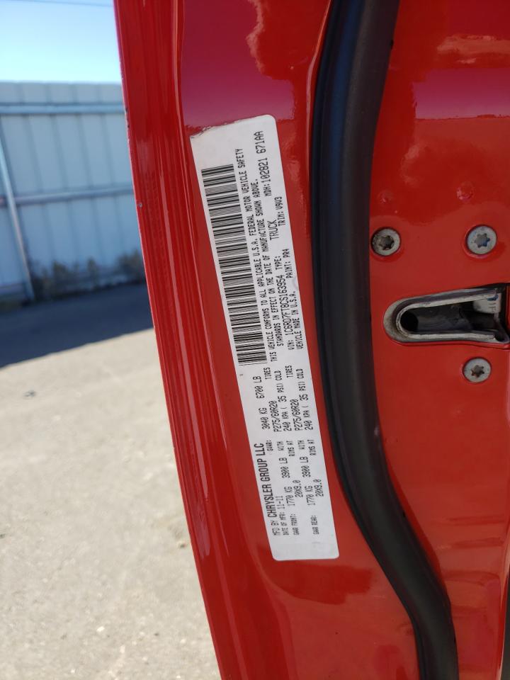 2012 Dodge Ram 1500 St VIN: 1C6RD7FT8CS163954 Lot: 60158324