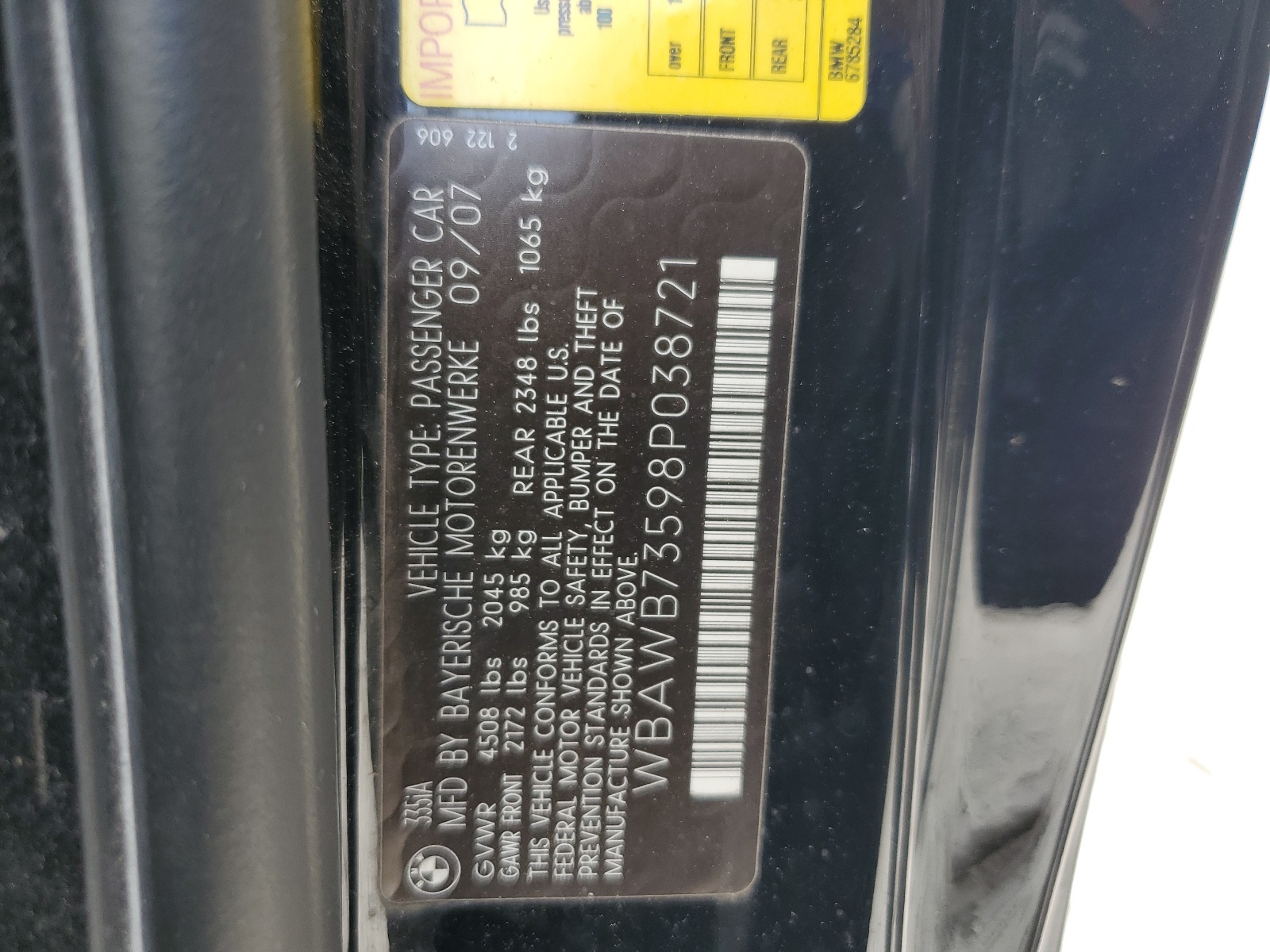 WBAWB73598P038721 2008 BMW 335 I