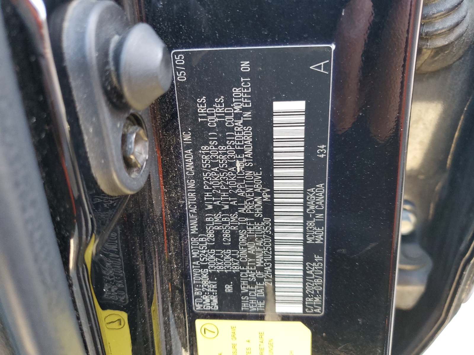 2T2HA31U25C073530 2005 Lexus Rx 330