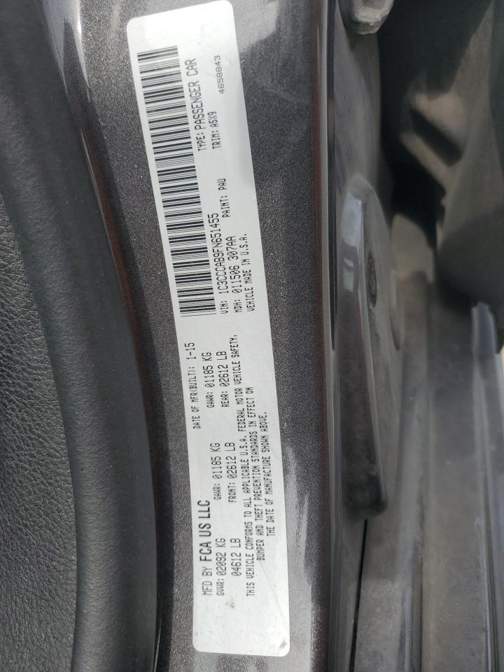 2015 Chrysler 200 Limited VIN: 1C3CCCAB9FN651455 Lot: 58479304