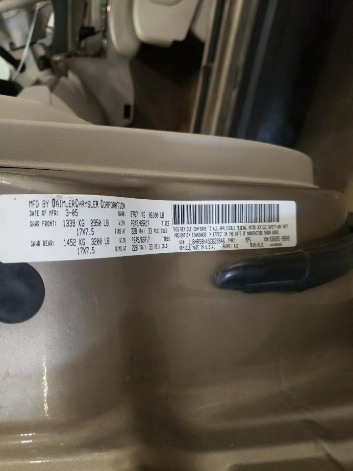 2005 Jeep Grand Cherokee Limited VIN: 1J8HR58N45C629846 Lot: 59590494