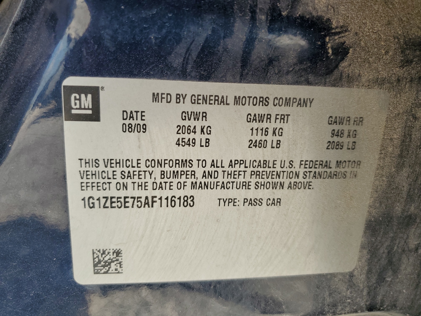 1G1ZE5E75AF116183 2010 Chevrolet Malibu Ltz