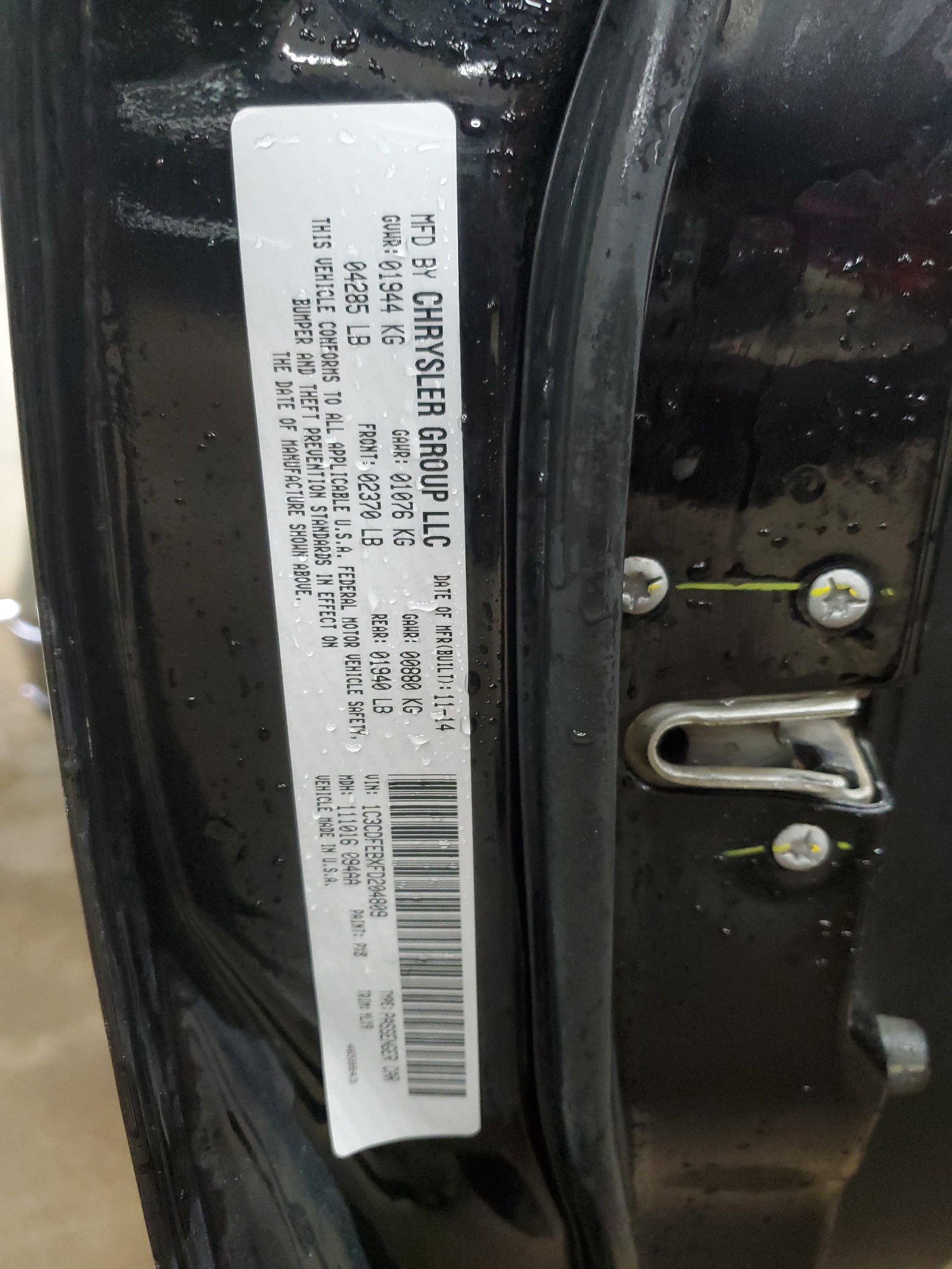 1C3CDFEBXFD204809 2015 Dodge Dart Gt