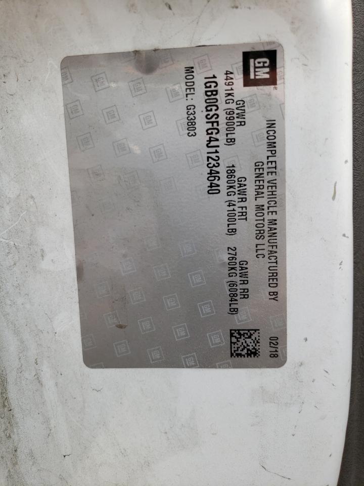 2018 Chevrolet Express G3500 VIN: 1GB0GSFG4J1234640 Lot: 58128074