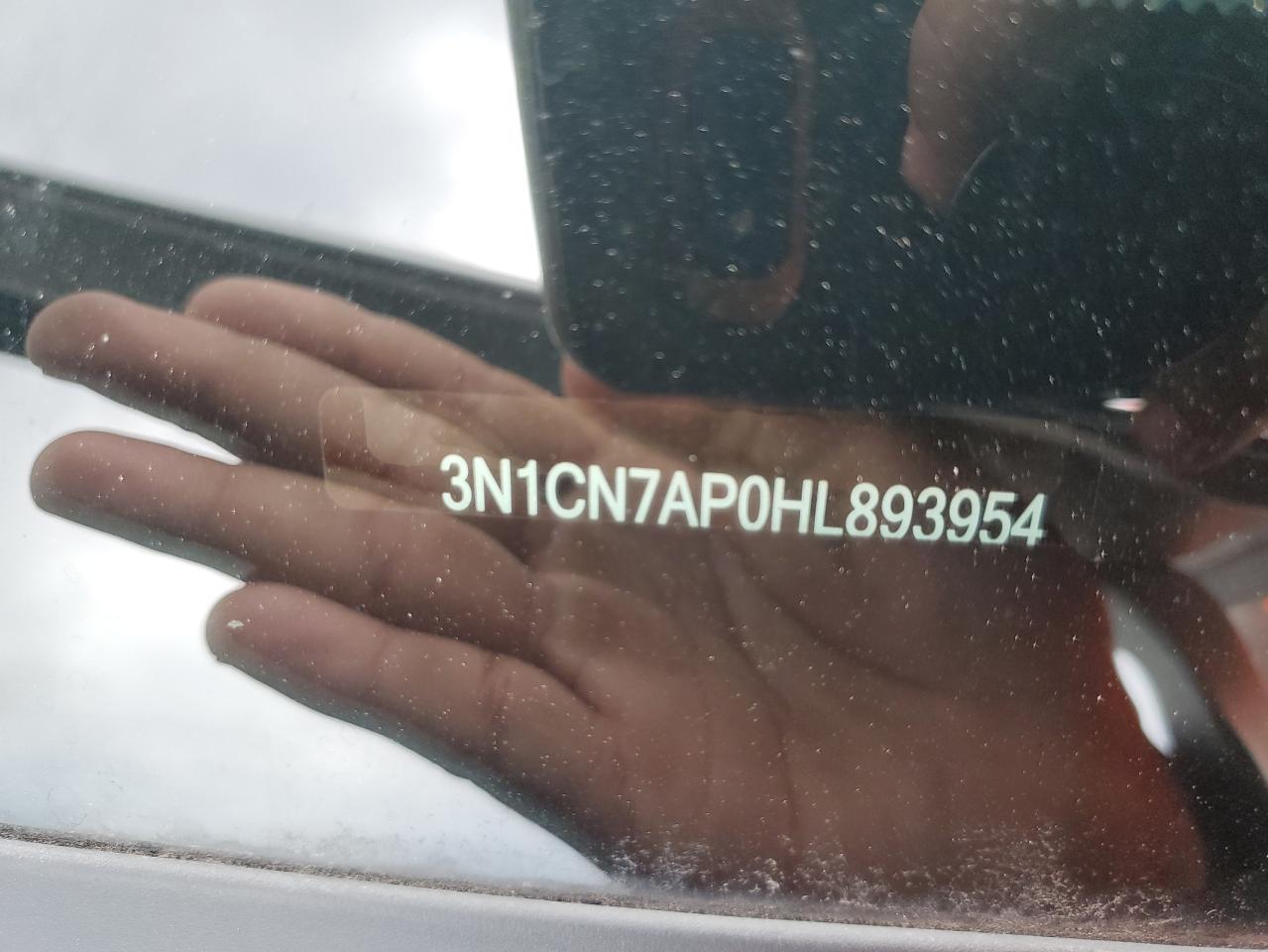 2017 Nissan Versa S VIN: 3N1CN7AP0HL893954 Lot: 60203864