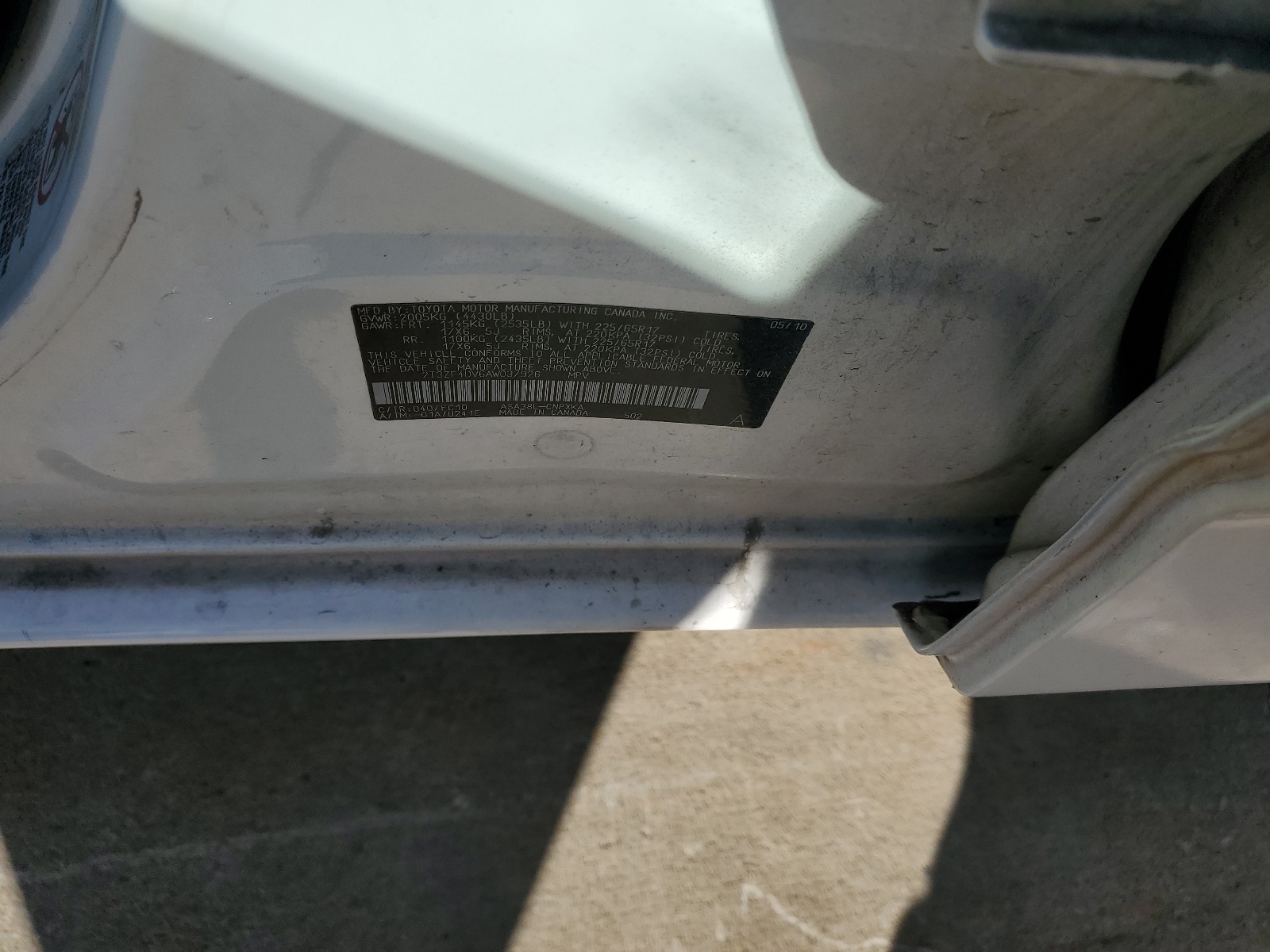 2T3ZF4DV6AW037926 2010 Toyota Rav4