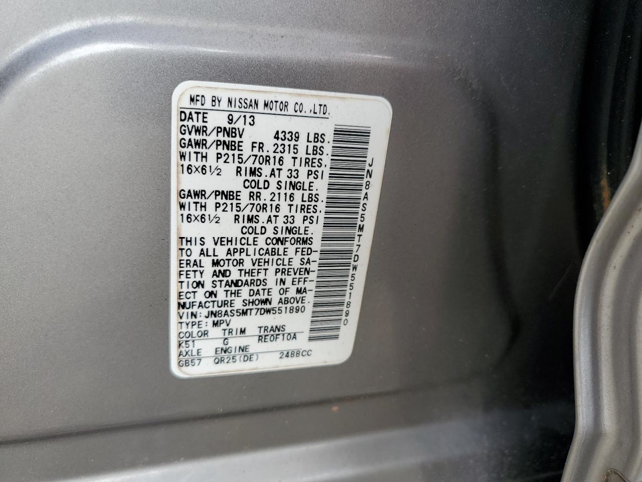 2013 Nissan Rogue - Image 16