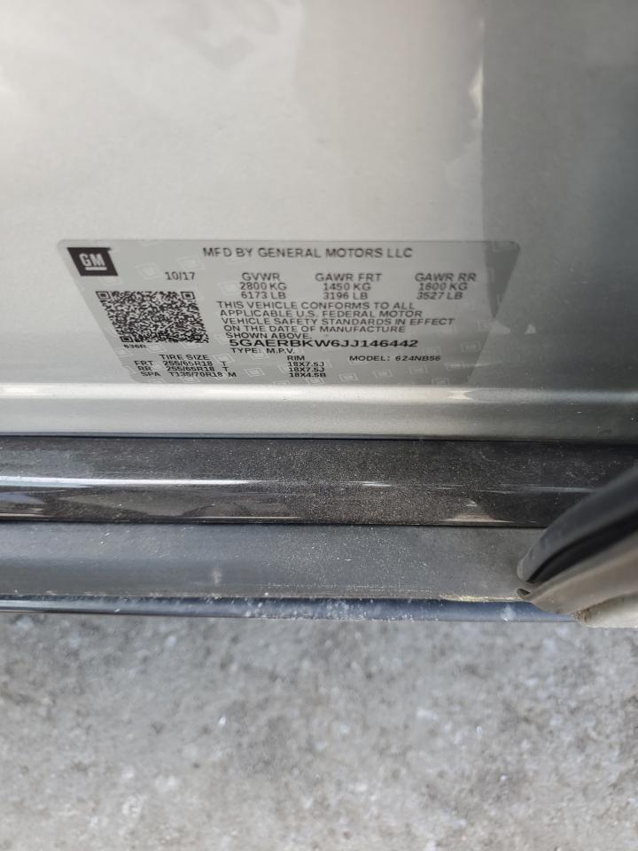 2018 Buick Enclave Essence VIN: 5GAERBKW6JJ146442 Lot: 58630444