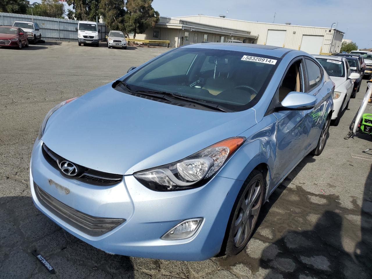 2012 Hyundai Elantra Gls VIN: KMHDH4AE3CU245816 Lot: 58320914