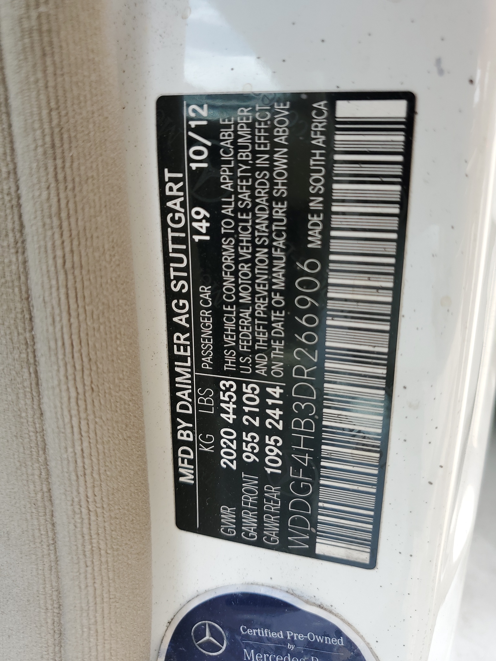 WDDGF4HB3DR266906 2013 Mercedes-Benz C 250