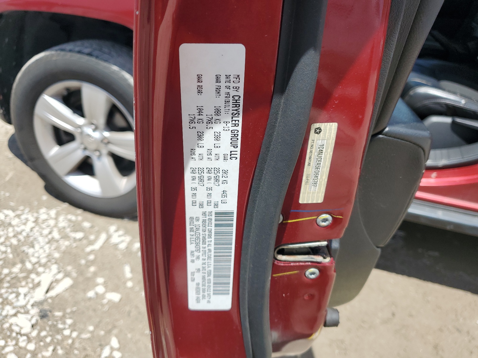 1C4NJCEA5ED643787 2014 Jeep Compass Latitude