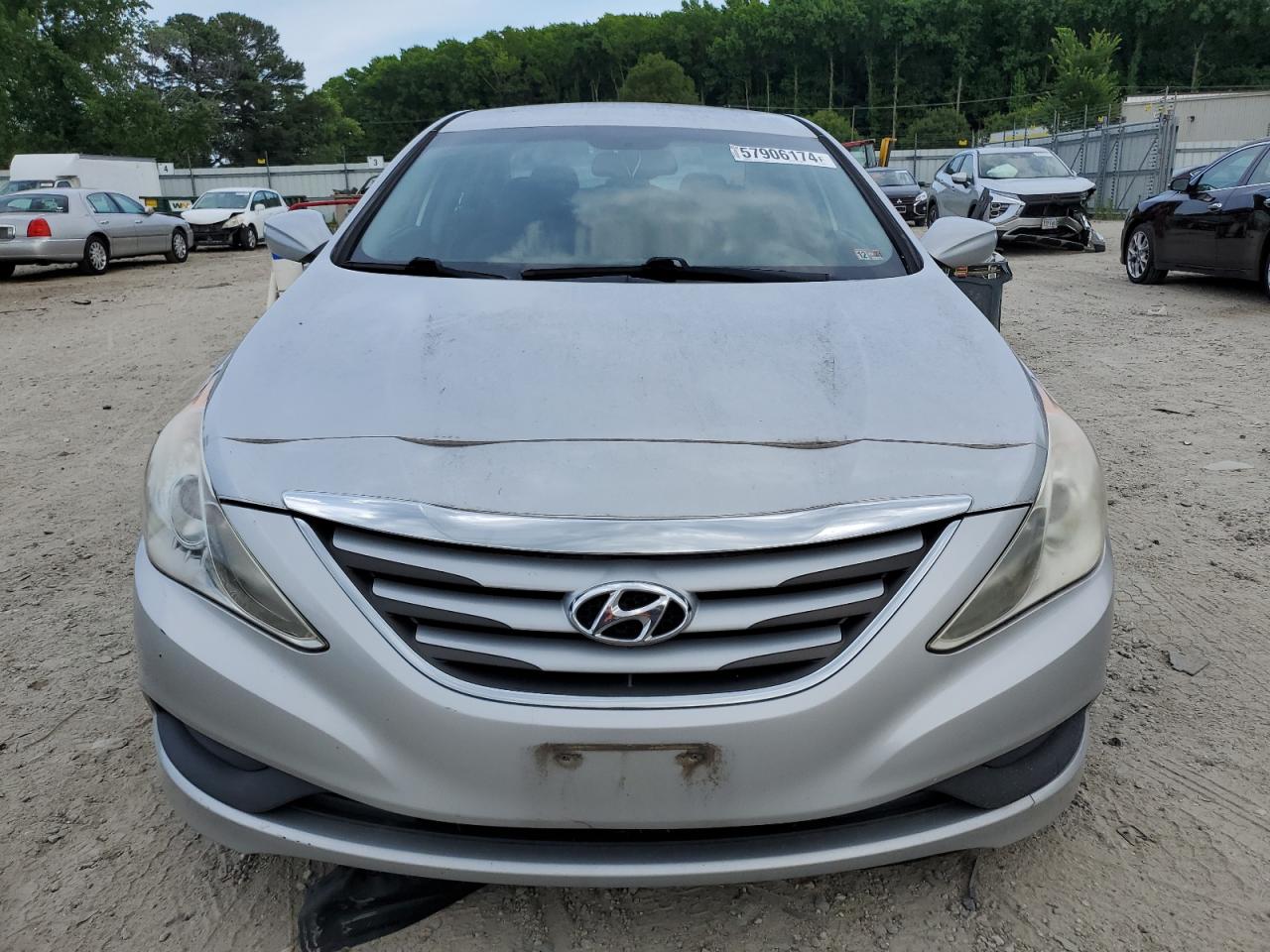 2014 Hyundai Sonata Gls VIN: 5NPEB4AC5EH887153 Lot: 57906174