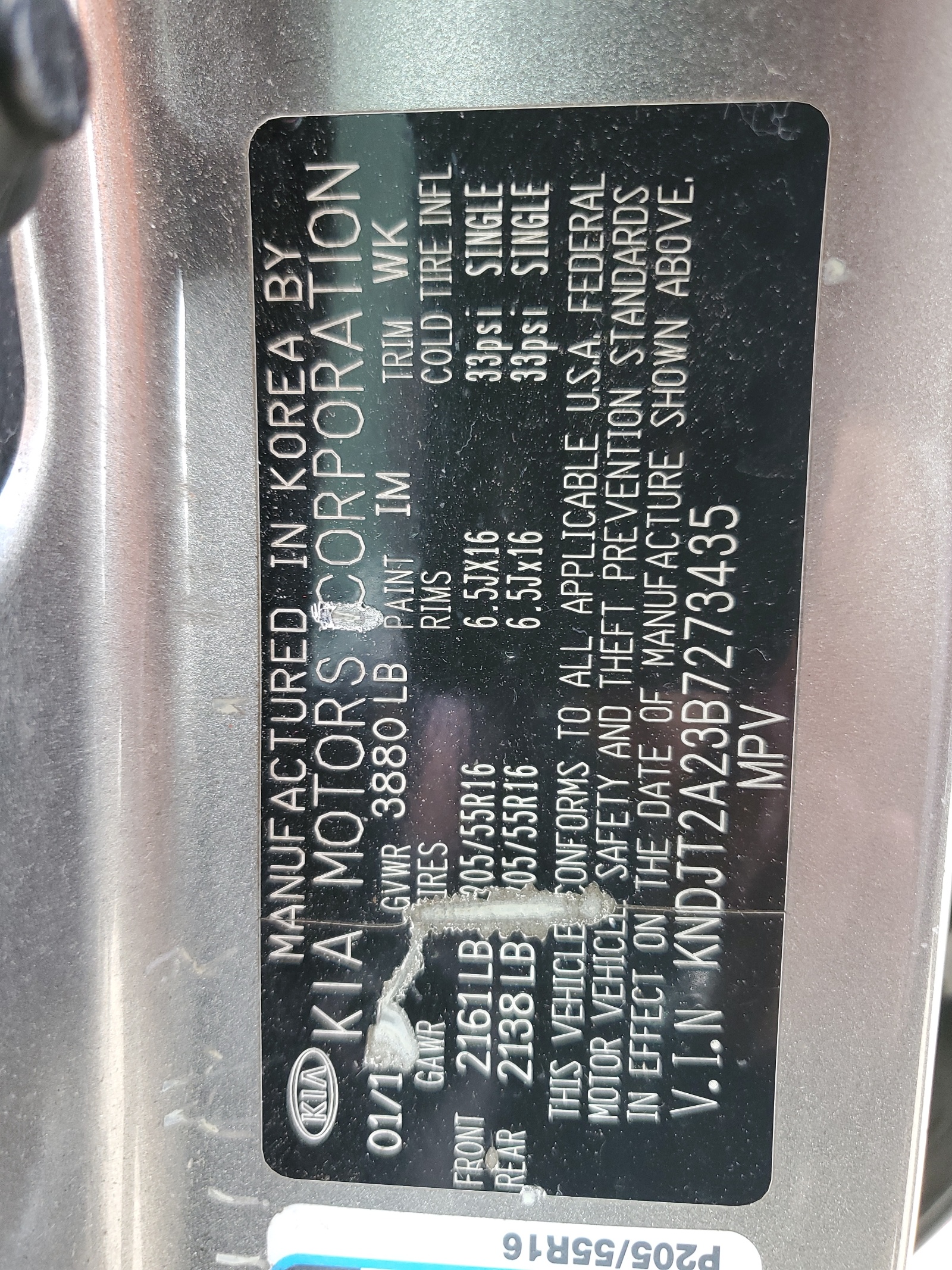 KNDJT2A23B7273435 2011 Kia Soul +