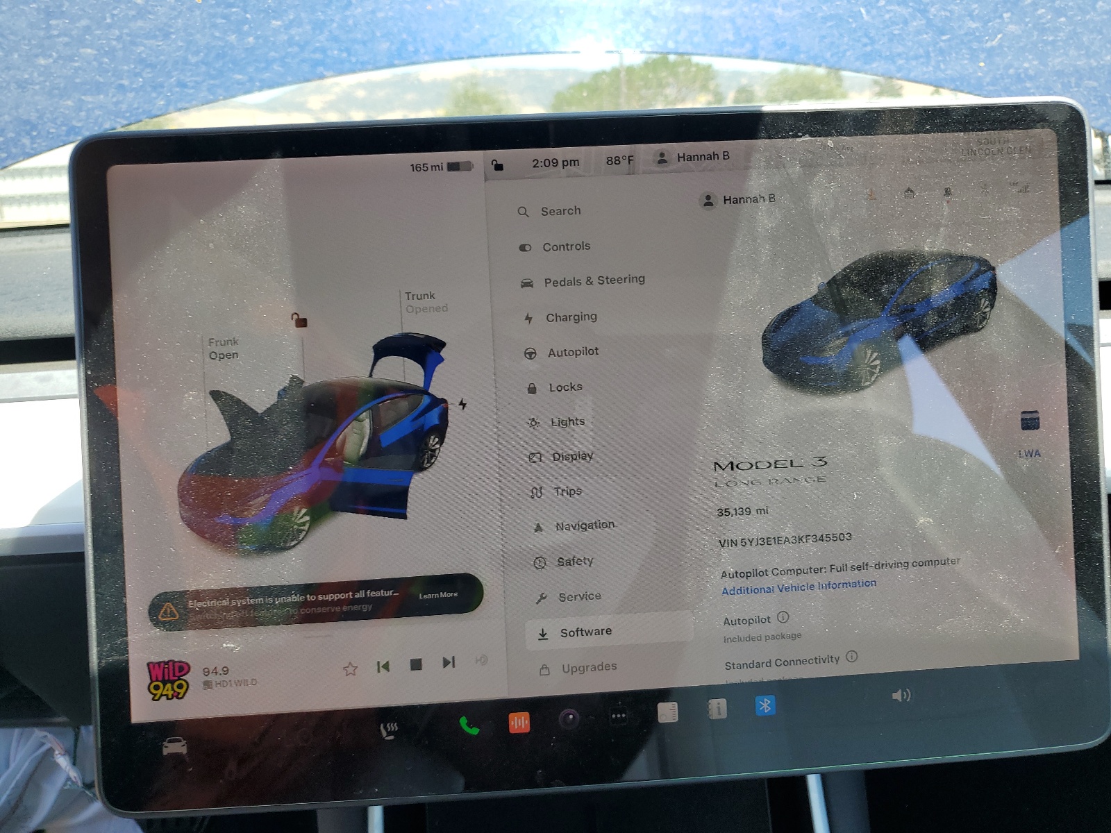 5YJ3E1EA3KF345503 2019 Tesla Model 3