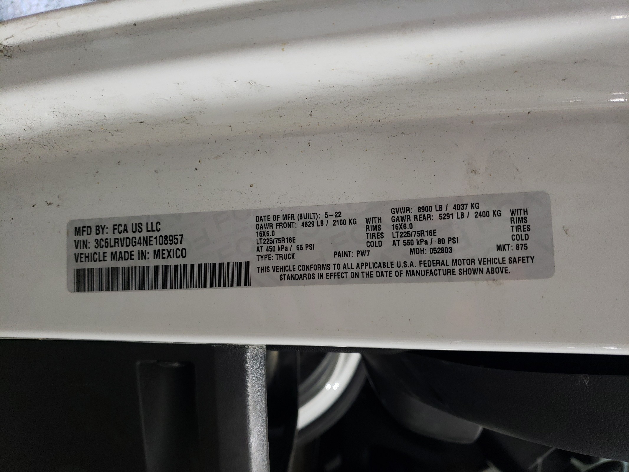 3C6LRVDG4NE108957 2022 Ram Promaster 2500 2500 High