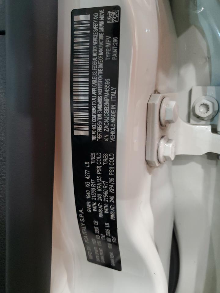 2021 Jeep Renegade Latitude VIN: ZACNJCBB2MPM45596 Lot: 58712604