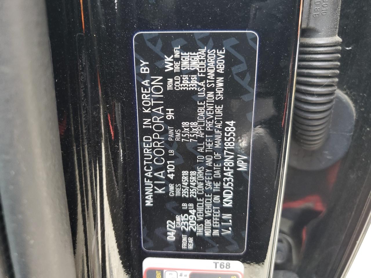 2022 Kia Soul Gt-Line Turbo VIN: KNDJ53AF8N7185584 Lot: 57927684