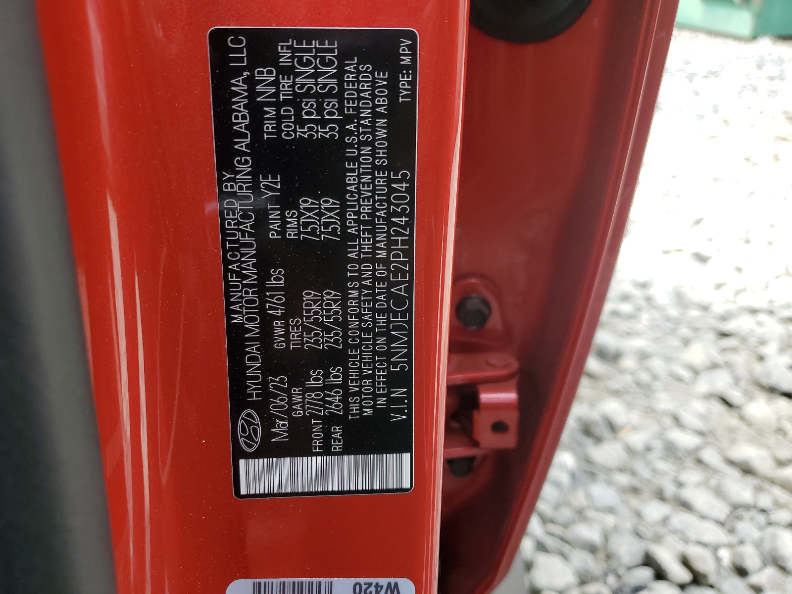 5NMJECAE2PH243045 2023 Hyundai Tucson Limited