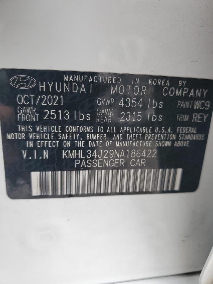 KMHL34J29NA186422 2022 Hyundai Sonata Limited