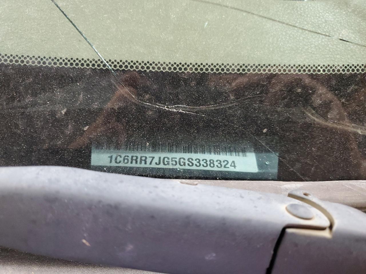 2016 Ram 1500 Laramie VIN: 1C6RR7JG5GS338324 Lot: 58447784