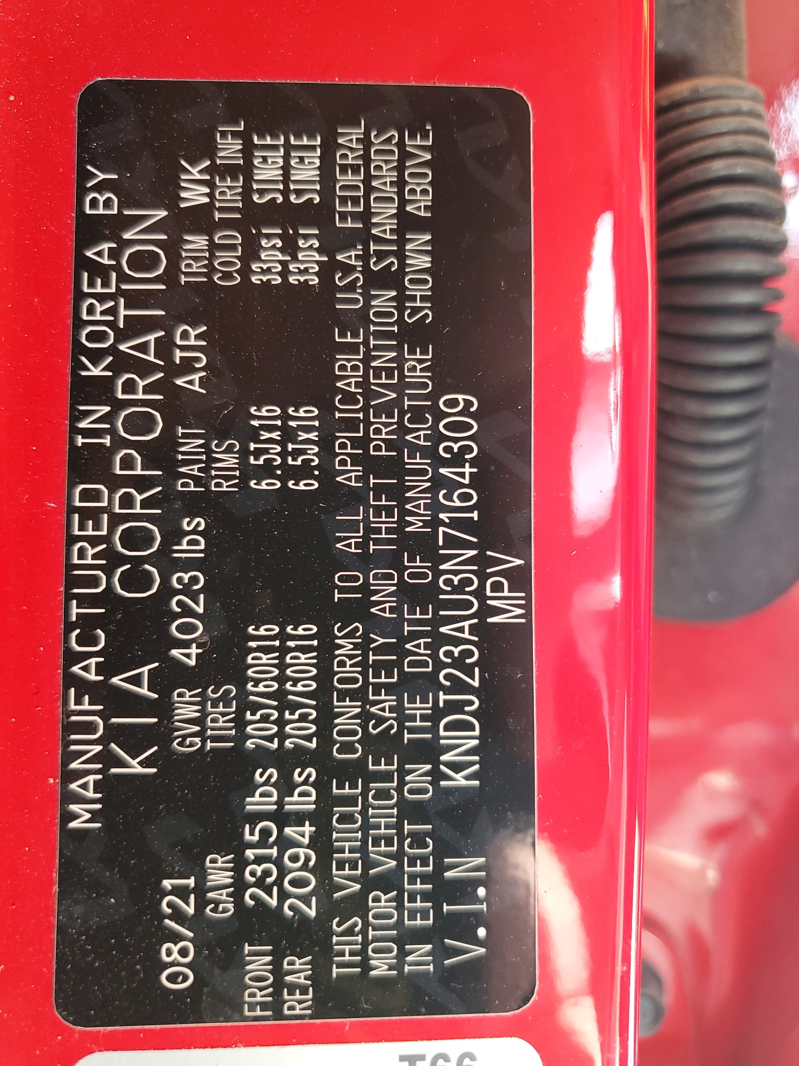 KNDJ23AU3N7164309 2022 Kia Soul Lx