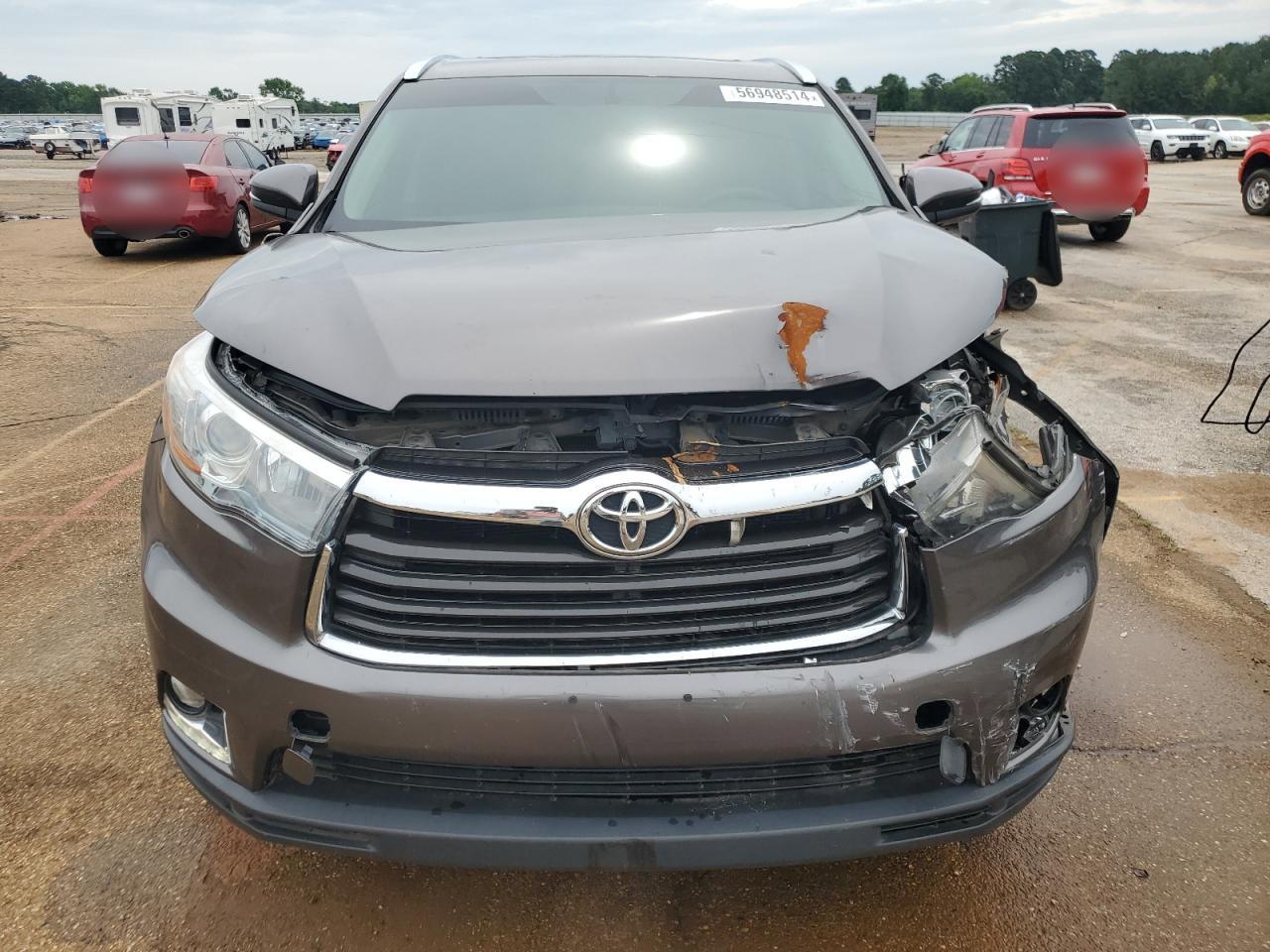 VIN 5TDDKRFH2ES028397 2014 TOYOTA HIGHLANDER no.5