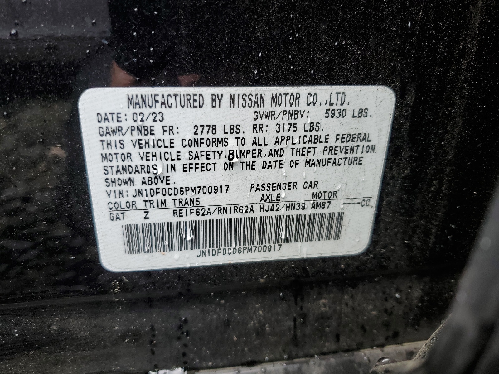 JN1DF0CD6PM700917 2023 Nissan Ariya Platinum +