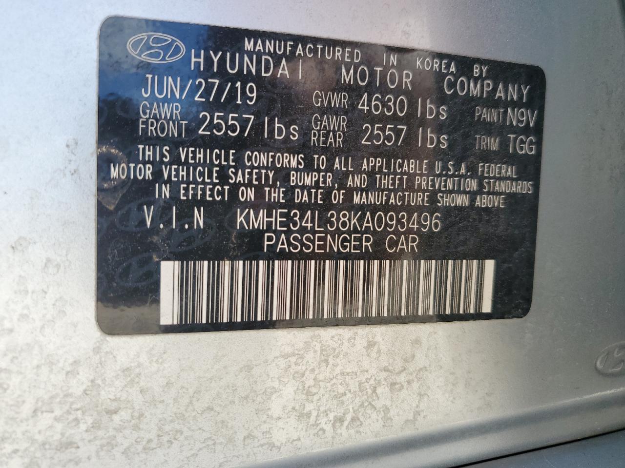 KMHE34L38KA093496 2019 HYUNDAI SONATA - Image 14