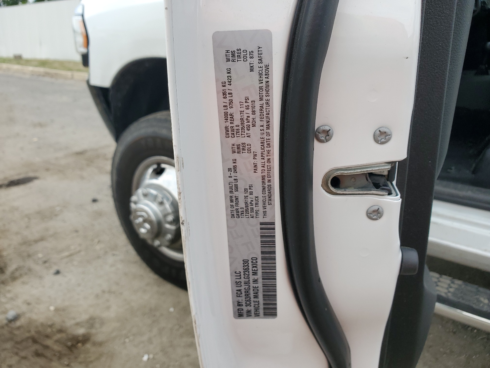 2020 Ram 3500 Tradesman vin: 3C63RRGJ8LG236330