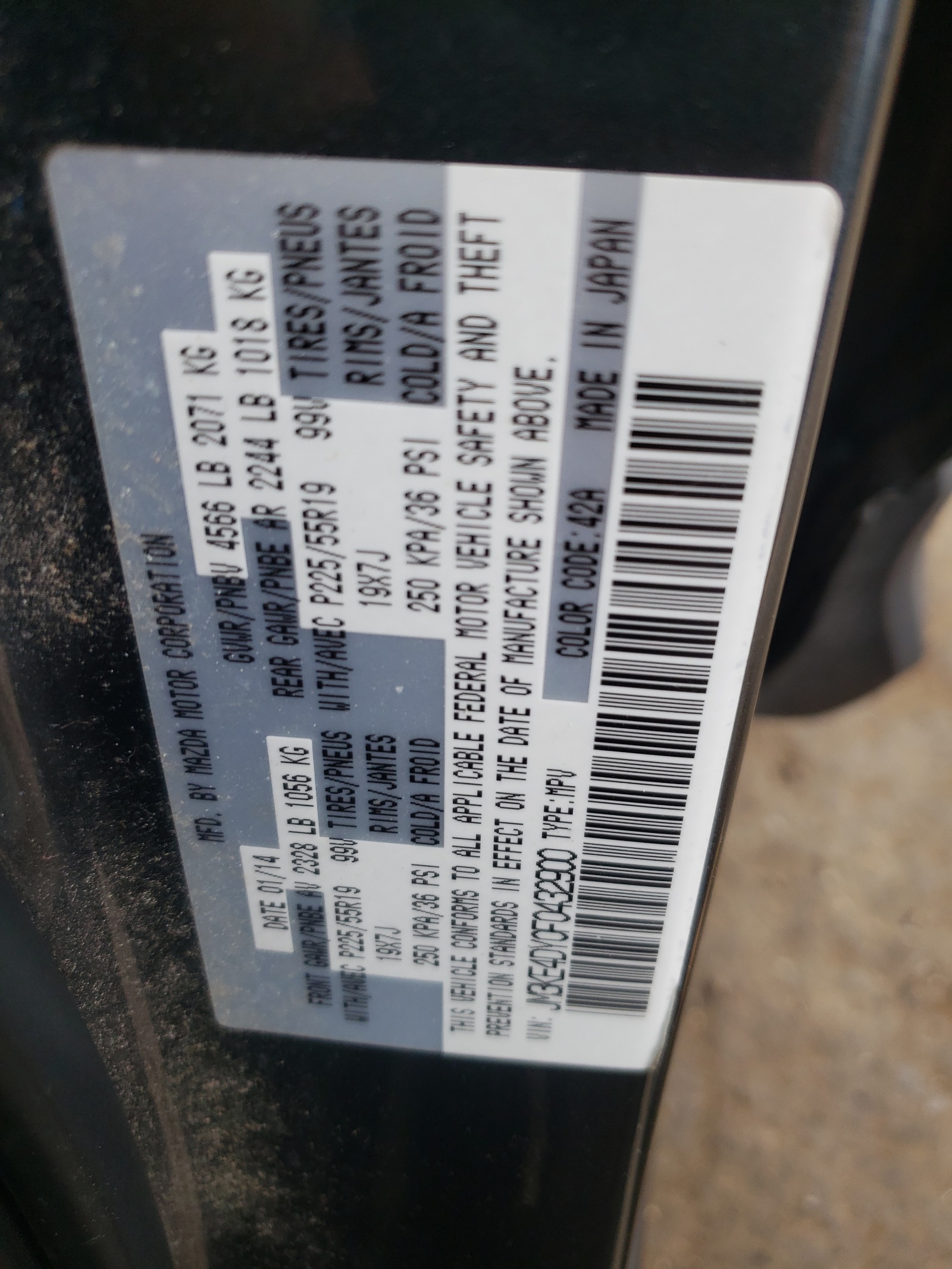 JM3KE4DY0F0432900 2015 Mazda Cx-5 Gt