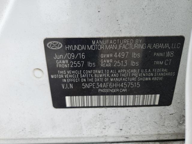 5NPE34AF6HH457515 | 2017 Hyundai sonata sport