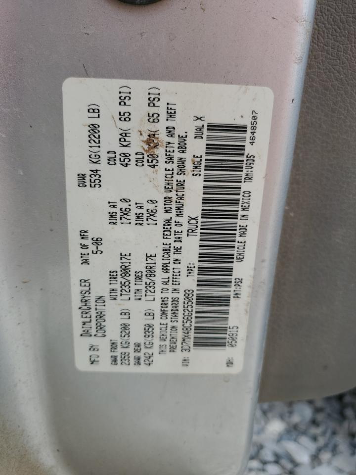 2006 Dodge Ram 3500 St VIN: 3D7MX48C56G255093 Lot: 58969124