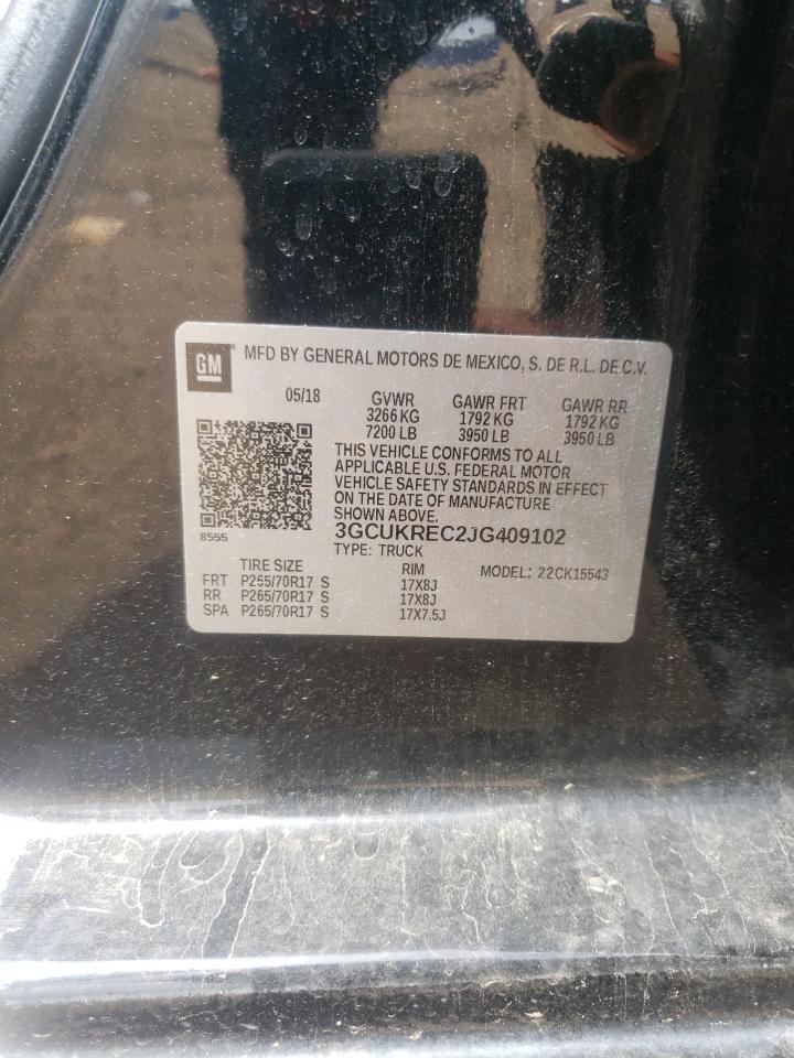 3GCUKREC2JG409102 2018 Chevrolet Silverado K1500 Lt