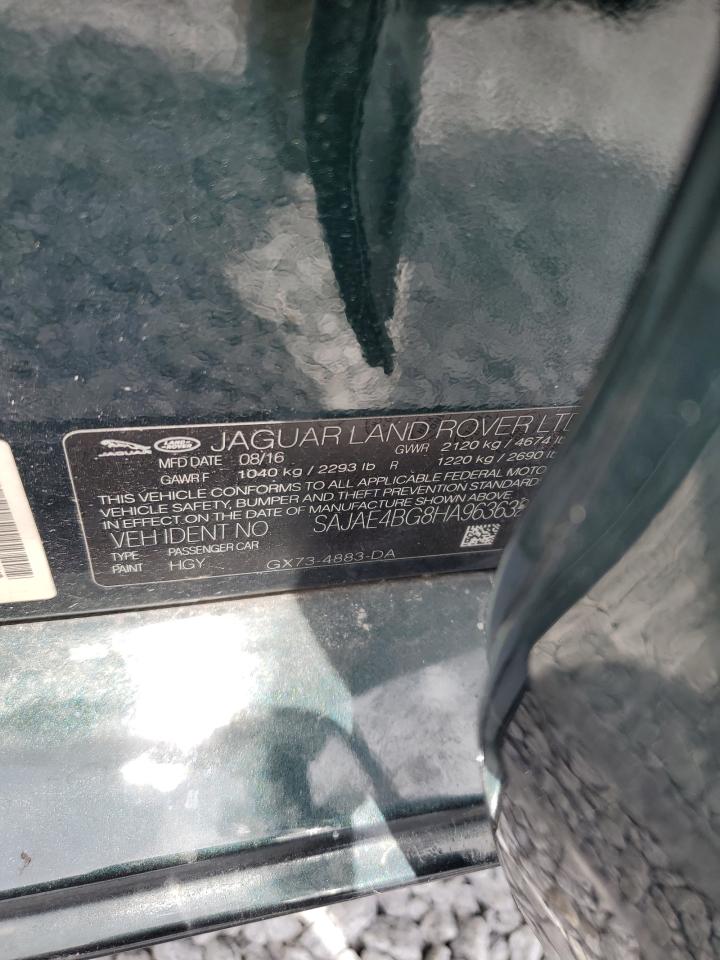 2017 Jaguar Xe Prestige VIN: SAJAE4BG8HA963632 Lot: 59914584