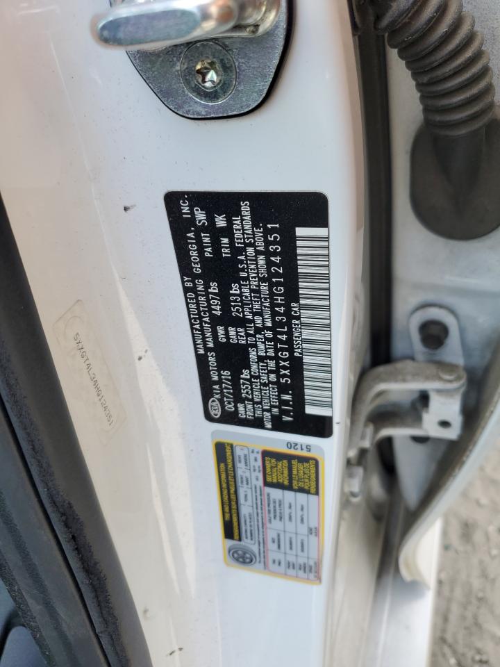 2017 Kia Optima Lx VIN: 5XXGT4L34HG124351 Lot: 59016804